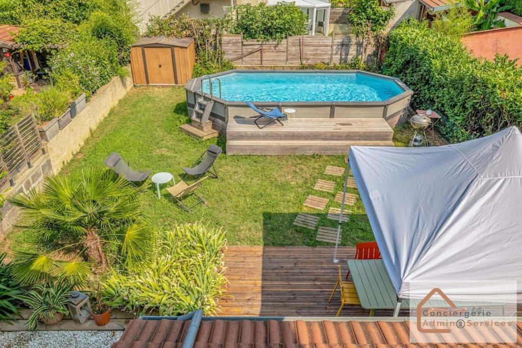 Maison A Lyon Parilly Avec Piscine, Jardin, Parking Prive & Proche Eurexpo Vénissieux Eksteriør bilde
